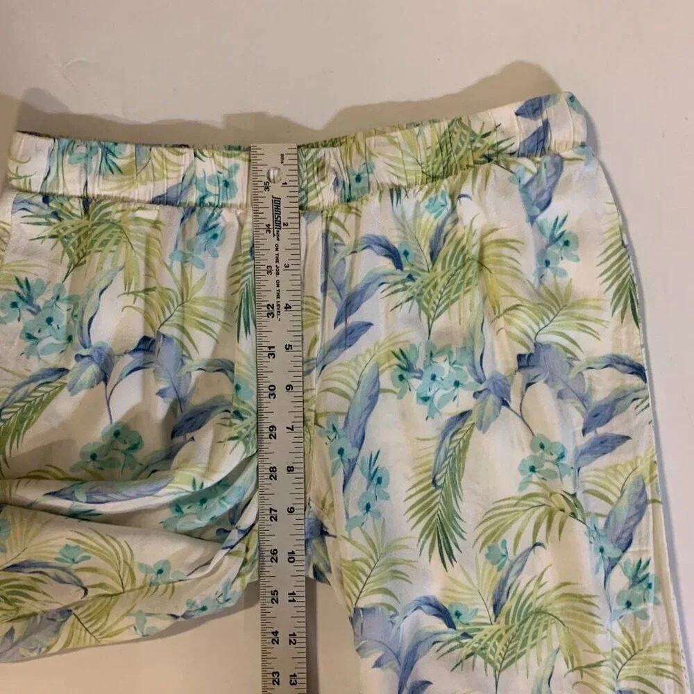 Tommy‎ Bahama Women Floral Tropical Straight Leg Elastic Pajama Pants Size XS - Picture 11 of 12